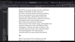 John Donne Holy Sonnet 10 Death be not Proud [upl. by Guerin492]