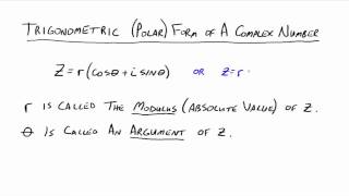 The Polar Form of Complex Numbers [upl. by Herschel]