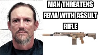 Crazy Man Arrested for allegedly making threats against FEMA employees [upl. by Ambrose332]