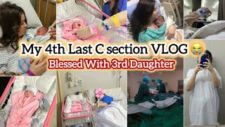 BIRTH VLOG When I lost My SON After CSection STORY  My 4th CSection Experience  3rd Daughter✨ [upl. by Garber]