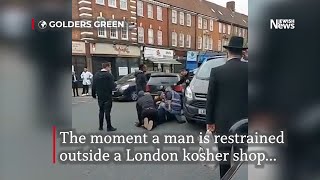 Suspect arrested for attacking Jewish driver in Golders Green [upl. by Strander]