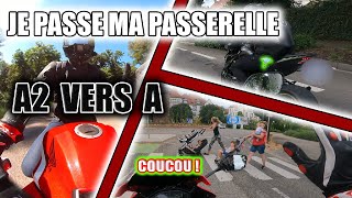 JE PASSE MA PASSERELLE PERMIS MOTO A2 VERS A 👀 EN EXPRESS🚄 CÉTAIT CHAUD  DO6 [upl. by Almena546]