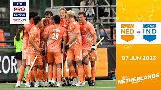 FIH Hockey Pro League 202223 Netherlands v India Men Game 1  Highlights [upl. by Prochoras625]