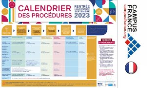 Campus France  les dates importantes à retenir  Calendrier de la procédure Campus France [upl. by Apicella]