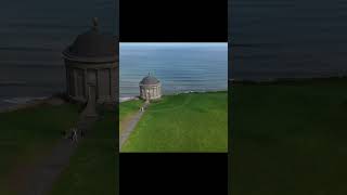 Flying around Mussenden Temple Amazing place djimini3 travel northernireland drone nature [upl. by Rehotsirhc]