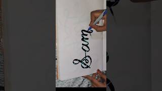 Sameera💖calligraphy comments ur name youtubeshorts viral [upl. by Ailic608]