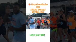 🍑 BigPeachSizzler10K Race StartingLine laborday 2024 [upl. by Akimahs]