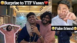 😭Fake friend🥺 🥲Surprise to TTF vasan💔 Back to Chennai😢 Aj squad 💯 Ajees  TTF [upl. by Runstadler]