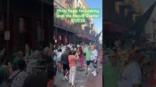 Eagles fans invade French Quarter shorts [upl. by Perry530]