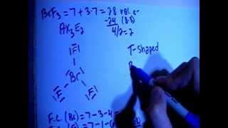 Bromine Trifluoride BrF3 Lewis Dot Structure [upl. by Gardia]