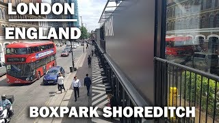 BOXPARK LONDON Shoreditch Boxpark Pop Up Mall [upl. by Rob706]