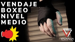 Vendaje Boxeo FitBoxing 🥊 Nivel Intermedio  Como vendar manos y nudillos correctamente Tutorial 2 [upl. by Ydiarf]