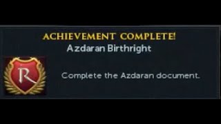 Master Quest Cape Azdaran Birthright [upl. by Mayce328]