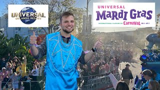 I RODE A MARDI GRAS FLOAT  Universal Orlando Resort Mardi Gras Vlog 2024 [upl. by Lohcin]