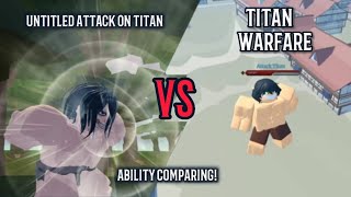 Untitled Attack On titan VS Titan Warfare ATTACK TITAN  roblox OUTDATED [upl. by Enitsrik470]