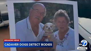 Missing Redlands couple Cadaver dog detects at least 1 body underneath home [upl. by Wilfrid]