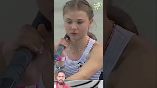 Graceful Jump by Germanys Pole Vault Star Chiara Sistermann shorts beautiful athlete polevault [upl. by Cart878]