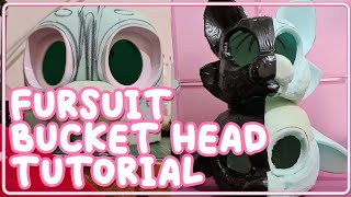 Fursuit bucket head tutorial How to make a fursuit head [upl. by Eetse604]