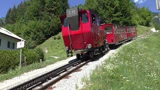 Schafbergbahn  Vorbeifahrt der Dampflok Z12 [upl. by Terchie171]