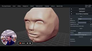 SculptGL FULL demo walkthrough of creating a head [upl. by Sheya]