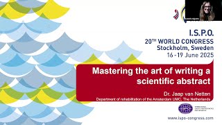 Webinar Mastering the art of writing a scientific abstract [upl. by Katlin616]