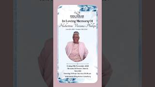 Hubertine Phillips  Funeral Announcement FuneralObituariesSVG [upl. by Emearg]