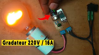 Gradateur De Lumiere 220V 50Hz  16A [upl. by Terzas]