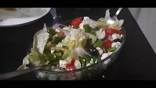 Refreshing Greek Salad  Protein Rich Greek Salad  Lettuce and Feta cheese Salad  Weight loss food [upl. by Eiaj]