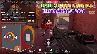 Ryzen 3 3200G Vega 8 amp 8GB RAM  Valorant  1080p All Setting Benchmark Test in 2024 [upl. by Enelie569]