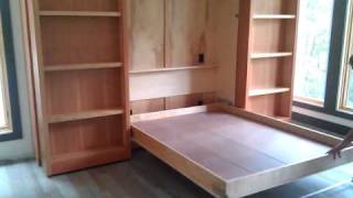 Hidden Murphy bed wall unit [upl. by Rudolf633]