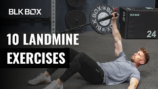 10 Landmine Exercises For Full Body Workout  BLK BOX [upl. by Luby63]