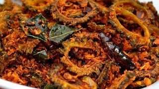 కాకరకాయ ఫ్రై KAKARAKAYA FRY  BITTER GOURD FRY IN TELUGU [upl. by Verina]