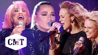 Tanya Tucker Miranda Lambert Lainey Wilson amp More Women Who Rocked CMT Music Awards Stage [upl. by Olympie80]