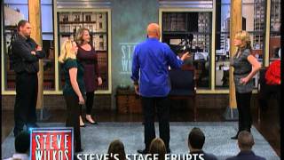 Steves Stage Erupts  The Steve Wilkos Show [upl. by Yrrag200]