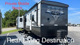 Rear Living House 2024 Palomino Puma Destination 38RLB [upl. by Chrisman]