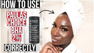 How To Use Paulas Choice Skin Perfecting 2 BHA Liquid Exfoliant [upl. by Bernadene]