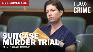 LIVE Suitcase Murder Trial — FL v Sarah Boone — Day 1 [upl. by Aicre]