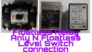 Floatless relay Anly N Floatless level switch connection [upl. by Scotty]