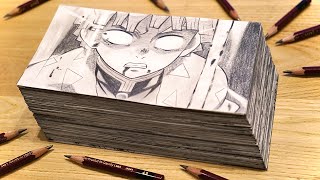 Flipbook quotZenitsu Vs SpyderManquot300Drawing DemonSlayer [upl. by Annuahs]