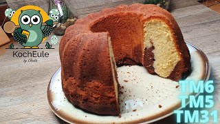 klassischer Marmorkuchen  der ultimativ klassische Kuchen  Thermomix TM6 TM5 [upl. by Anirehtac]