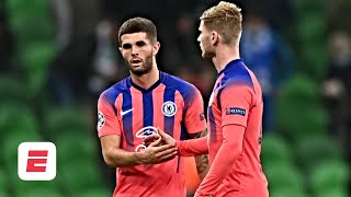 Krasnodar vs Chelsea recap Werner Ziyech amp Pulisic all score in comfortable Blues win  ESPN FC [upl. by Maurizia76]