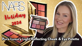 NARS Pure Luxury Light Reflecting Cheek amp Eye Palette Holiday 2024 \ An Hourglass Alternative [upl. by Yann]