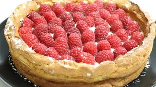 CHOUXTARTE AUX FRAMBOISES FACILE CUISINERAPIDE [upl. by Aisatsana]