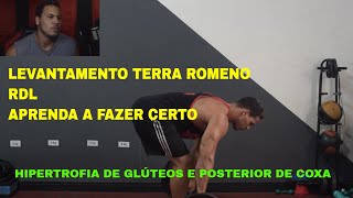 LEVANTAMENTO TERRA ROMENO como fazer  RDL how to do it [upl. by Annaili651]