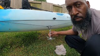 I installed a Anchor Trolley system on my kayak by “YakGear” Basic install [upl. by Terchie]