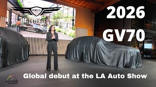 2026 Genesis GV70 global debut at the Los Angeles Auto Show [upl. by Dena147]