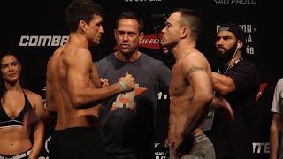 UFC Sao Paulo Demian Maia vs Colby Covington Staredown  MMA Fighting [upl. by Nyliret]