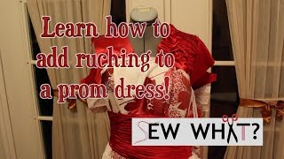 Adding Ruching to a Dress How to Ruche  Sew What [upl. by Syck]