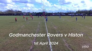 Godmanchester Rovers v Histon UCL  01042024 [upl. by Amsirak]