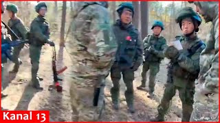 Footage of North Korean soldiers preparing to die for Putin in Kursk [upl. by Idmann938]